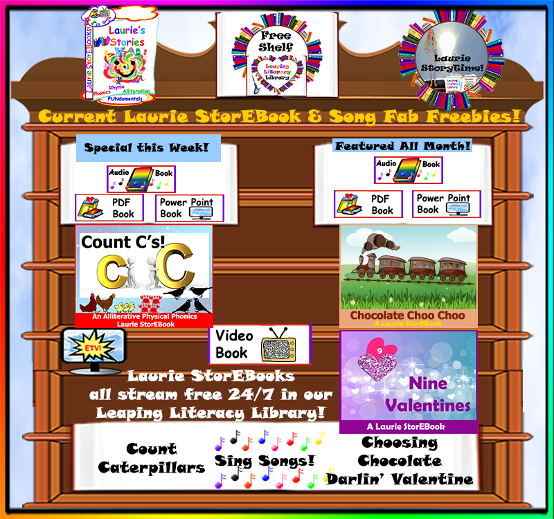 Laurie Stories Leaping Literacy Library Free Shelf