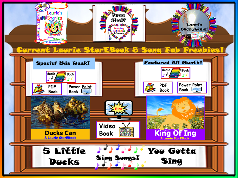 Laurie Stories Leaping Literacy Library Free Shelf